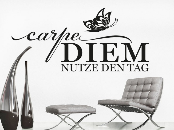 Carpe Diem – nutze den Tag der Wandtattoo Klassiker