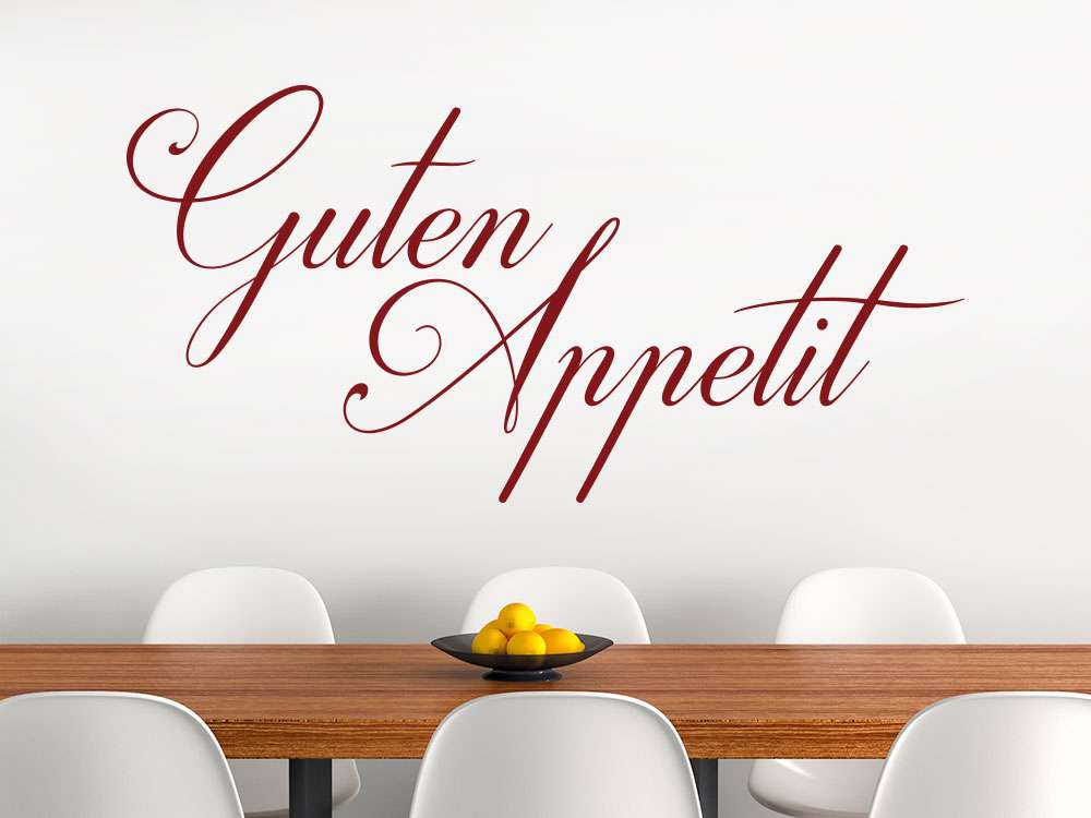 Guten Appetit Schriftzug Wandtattoo von KLEBEHELD®.DE