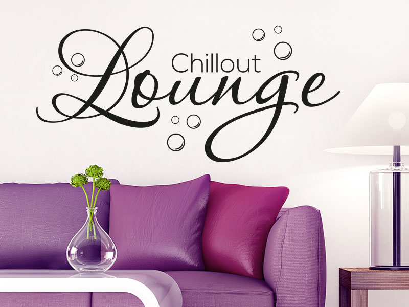 Wandtattoo moderne Chillout Lounge