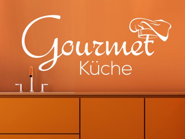 Wandtattoo Gourmet Küche | Wandwort | KLEBEHELD®.de