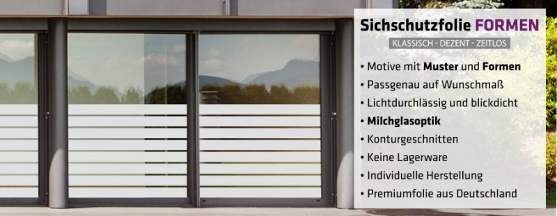 Passgenaue Sichtschutzfolien für Glastüren