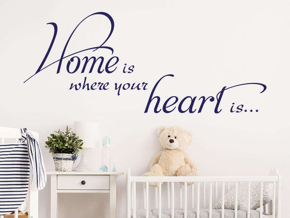 Wandtattoo Home is where your heart is