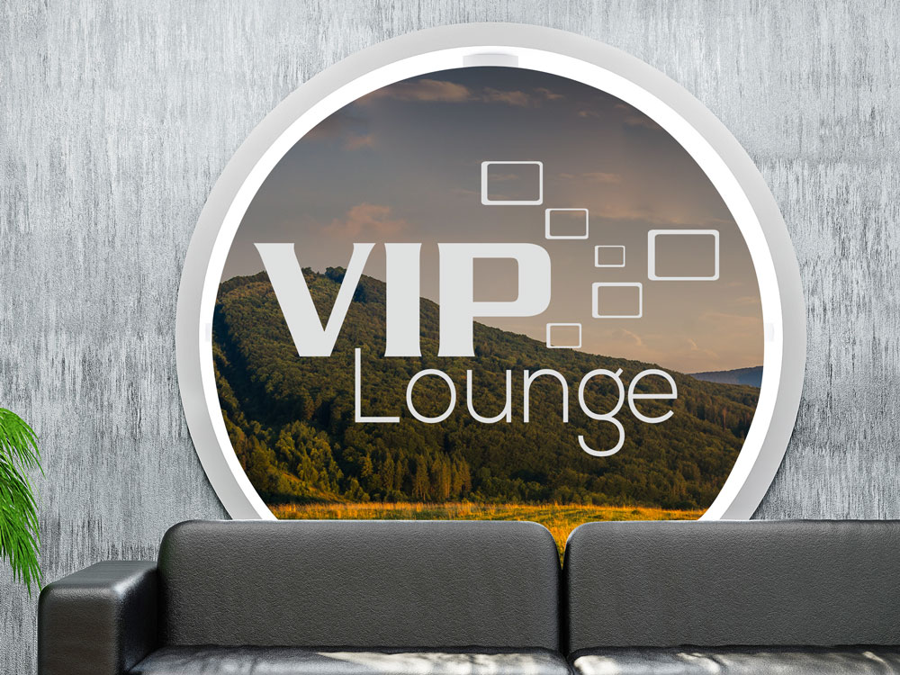 Fenstertattoo VIP Lounge