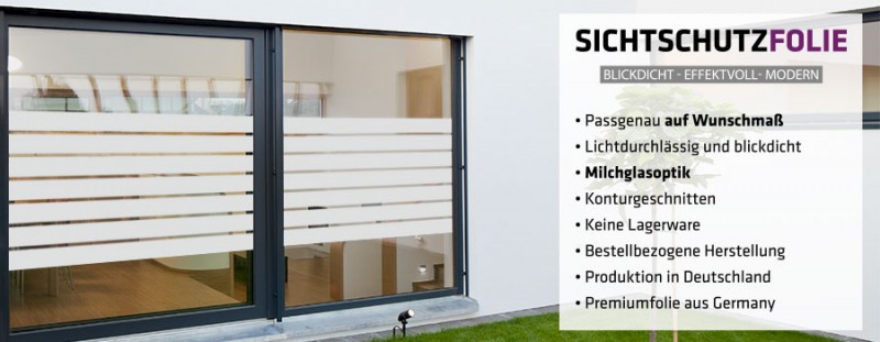 Sichtschutzfolien für Fenster auf Maß - KLEBEHELD®.DE