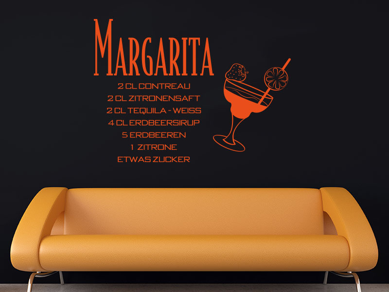 Wandtattoo Cocktail Margartita