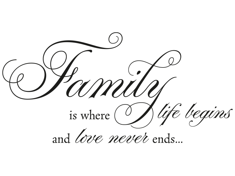 Where and never life begins ends love tattoo Family where