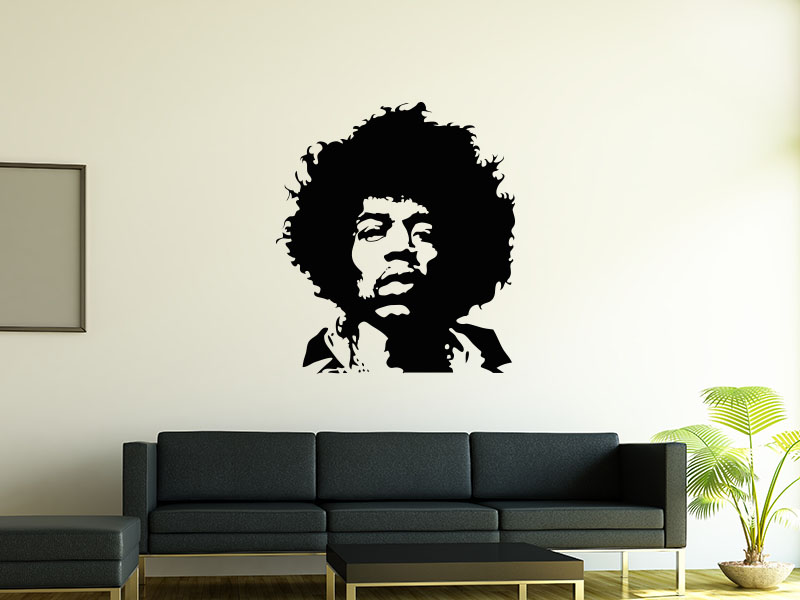 Wandtattoo Jimi Hendrix