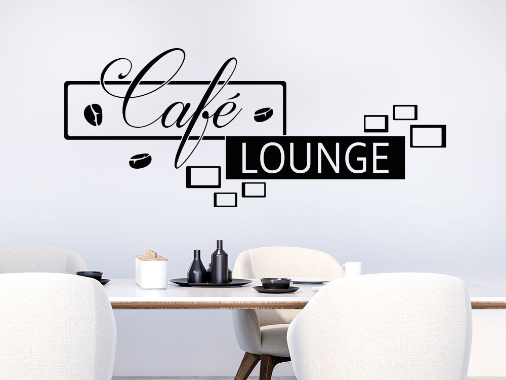 Wandtattoo Retro Café Lounge