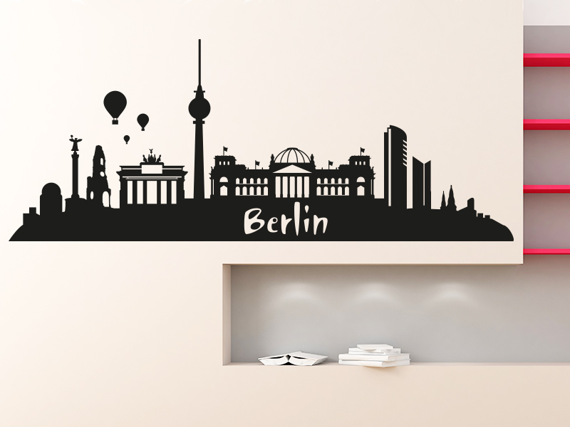 Wandtattoo Skyline Berlin